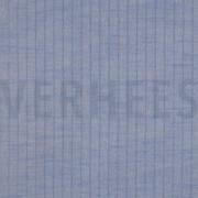 BAUMWOLLE GARNGEFÄRBT STREIFEN LUREX BLAU (thumbnail)