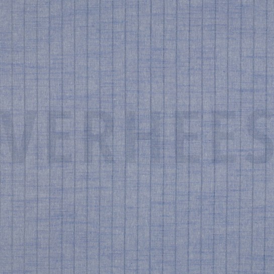 BAUMWOLLE GARNGEFÄRBT STREIFEN LUREX BLAU #7