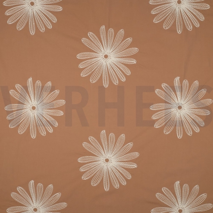 COTTON EMBROIDERY FLOWERS CINNAMON (hover)