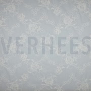 COTTON VOILE EMBROIDERY FLOWERS WHITE (thumbnail)