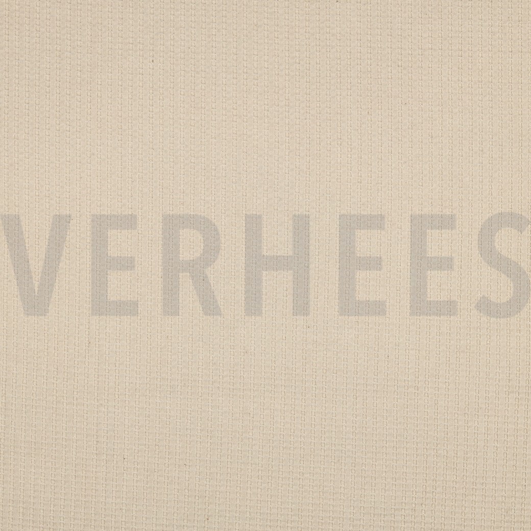 BAUMWOLLE STRICK WAFFEL GOTS NATUR