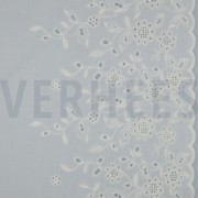 KATOEN VOILE EENZIJDIGE RAND EENZIJDIGE GOLFRAND WIT (thumbnail)