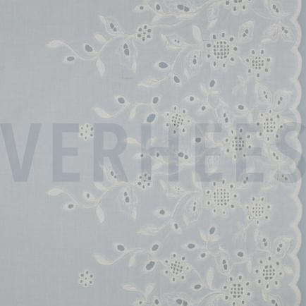 COTTON VOILE ONE-SIDE BORDER ONE-SIDE SCALLOP WHITE (hover)