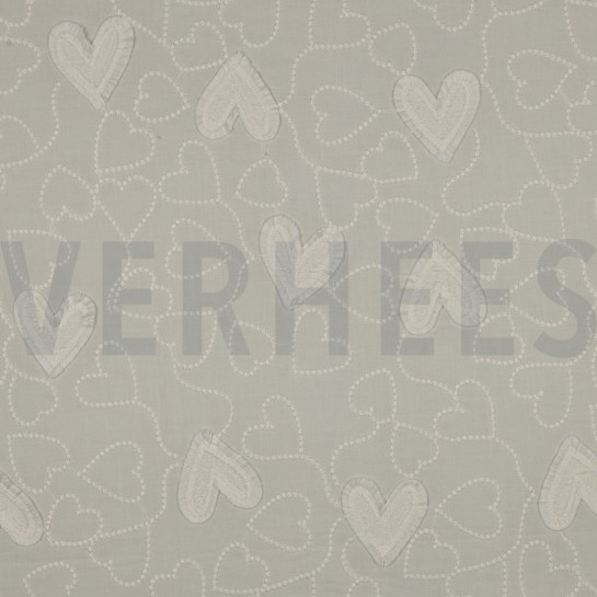 COTON VOILE COEURS ÉCRU #7