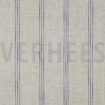 LIN VISCOSE RAYURES BLEU (hover)