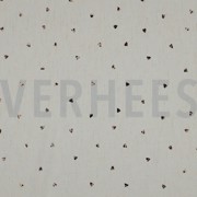 LIN VISCOSE FEUILLE COEURS ÉCRU (thumbnail)