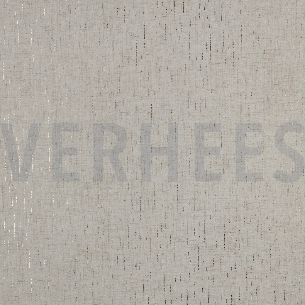 LEINEN VISKOSE FOLIE STREIFEN GOLD