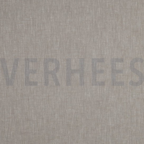 LINEN COTTON HERRINGBONE BEIGE #7
