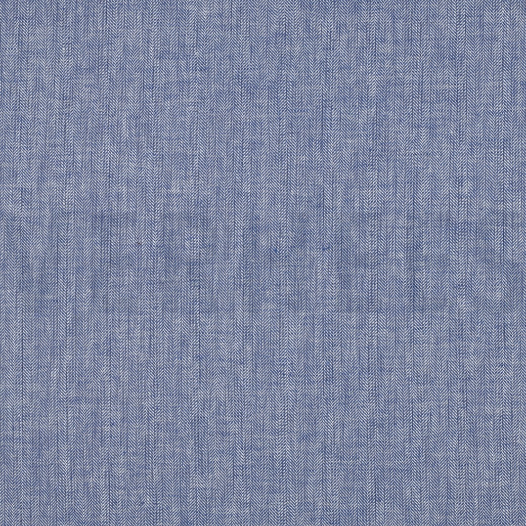 LIN COTON CHEVRON BLEU