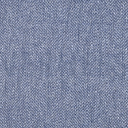 LINEN COTTON HERRINGBONE BLUE #7