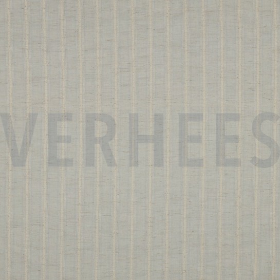 LIN COTON JACQUARD RAYURE BEIGE #7