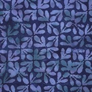 HANDGEMAAKTE BATIK VISCOSE MARINEBLAUW (thumbnail)