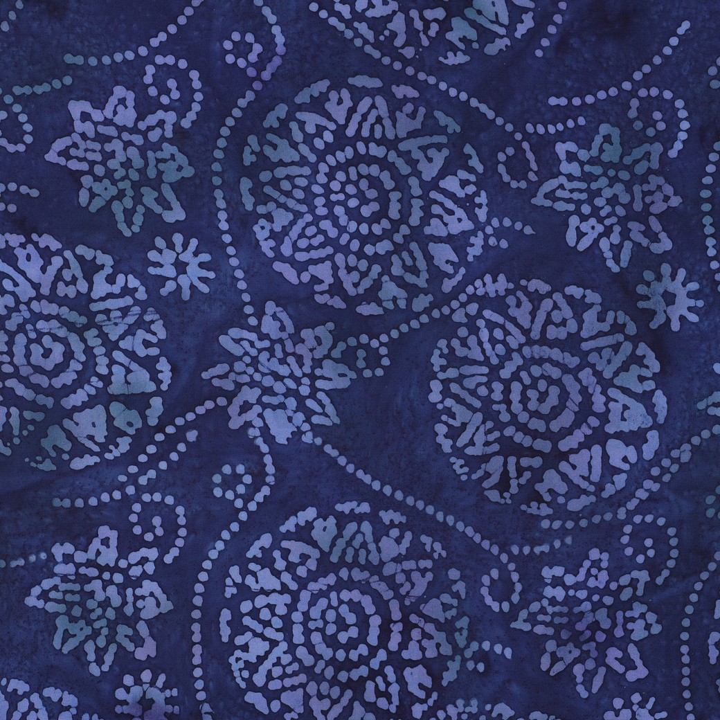 HANDCRAFTED BATIK VISCOSE NAVY