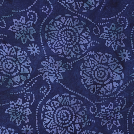 HANDCRAFTED BATIK VISCOSE NAVY (hover)