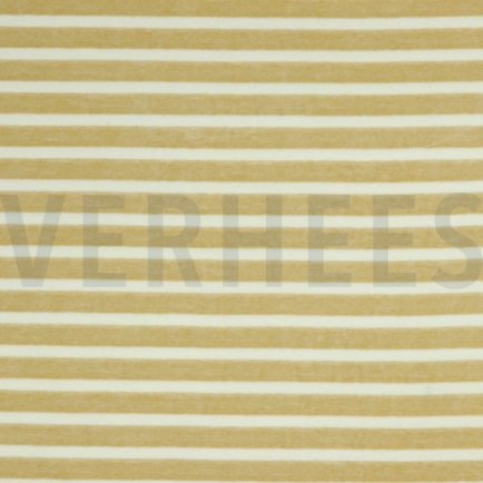 NICKY VELOURS GARENGEVERFD STREPEN ZAND / ECRU (hover)