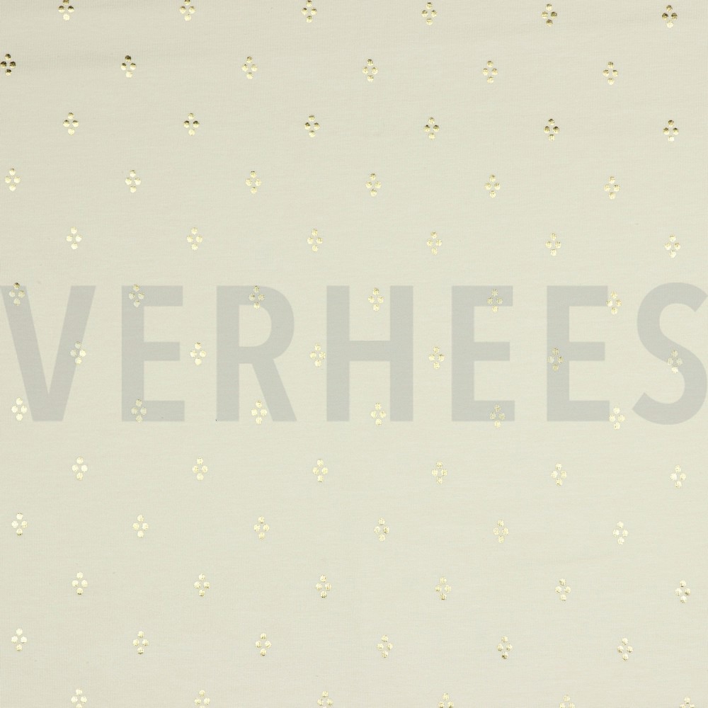 JERSEY FOIL DOTS SAND