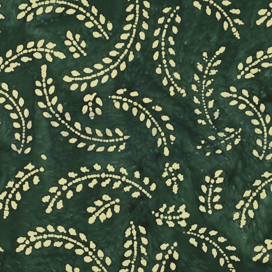 HANDCRAFTED BATIK COTTON GREEN #7