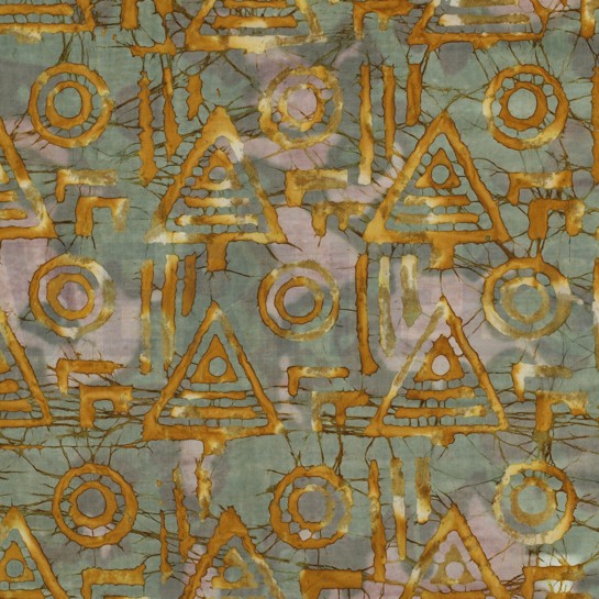 HANDCRAFTED BATIK COTTON OCHRE #7