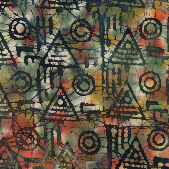 HANDCRAFTED BATIK COTTON GREEN #7