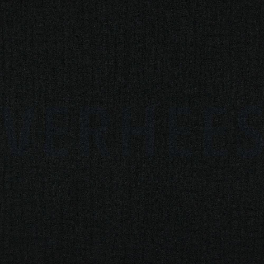 MUSSELIN GOTS SCHWARZ