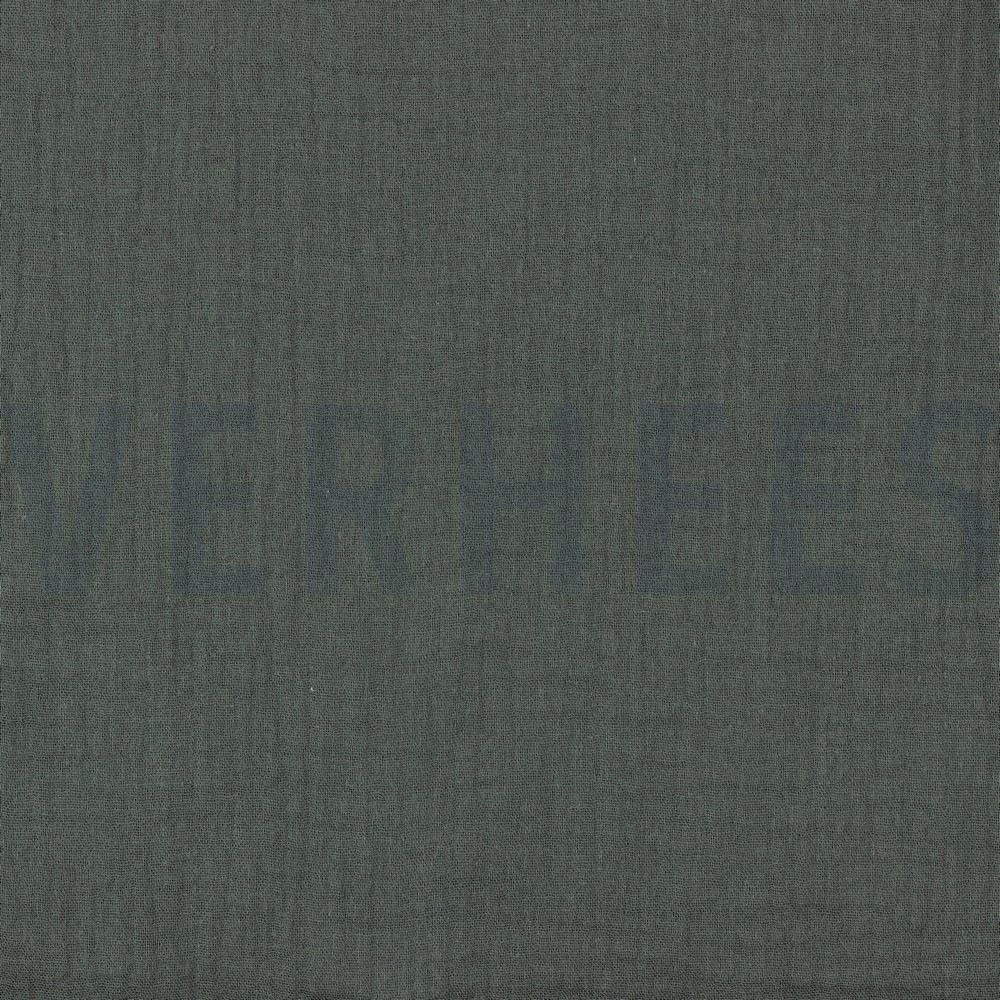 DOUBLE GAUZE GOTS DONKERGRIJS