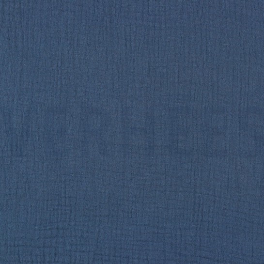 DOUBLE GAZE DE COTON GOTS INDIGO #7