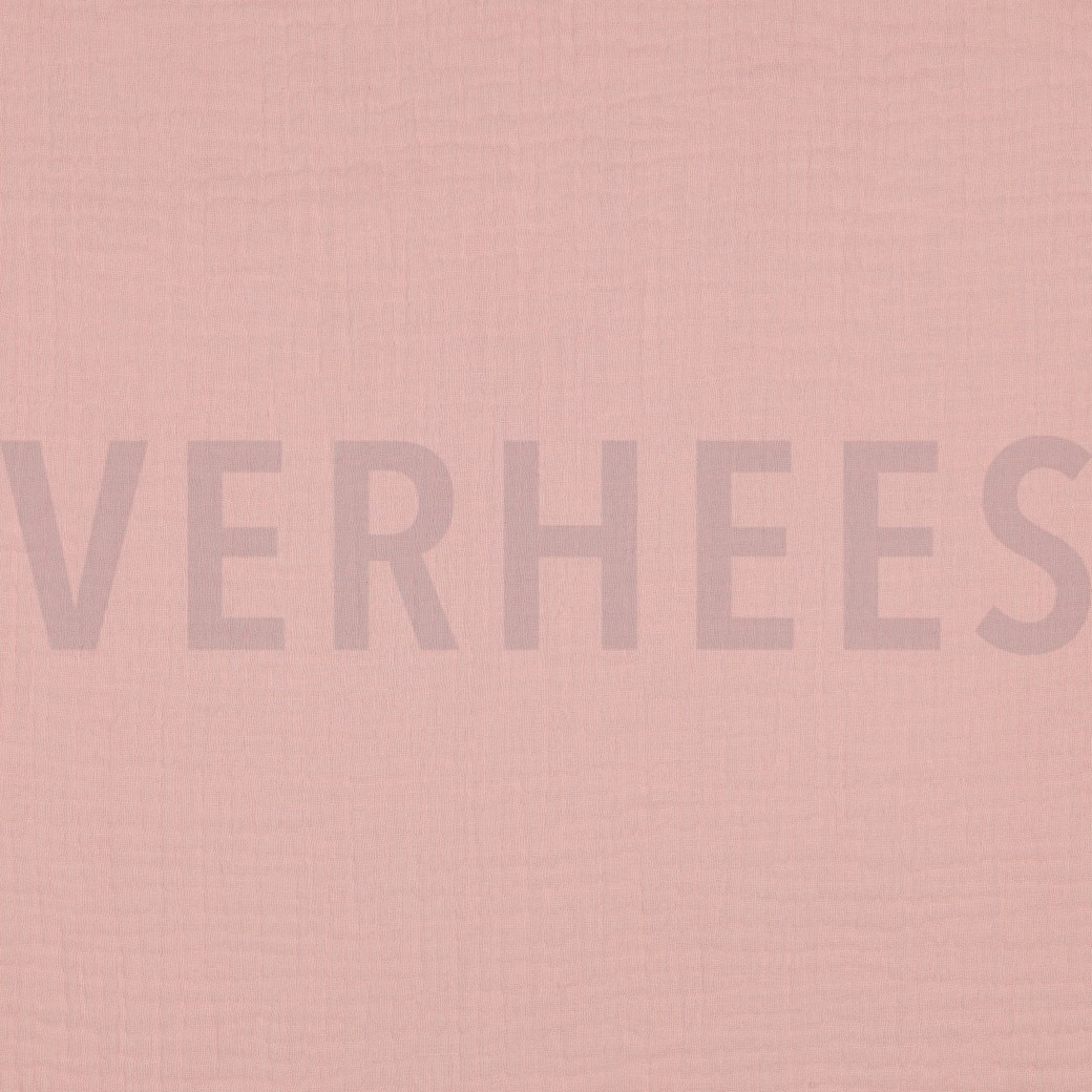 DOUBLE GAUZE GOTS LICHTROZE/OUDROZE