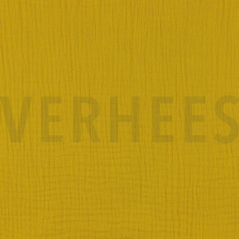 DOUBLE GAUZE GOTS DARK YELLOW