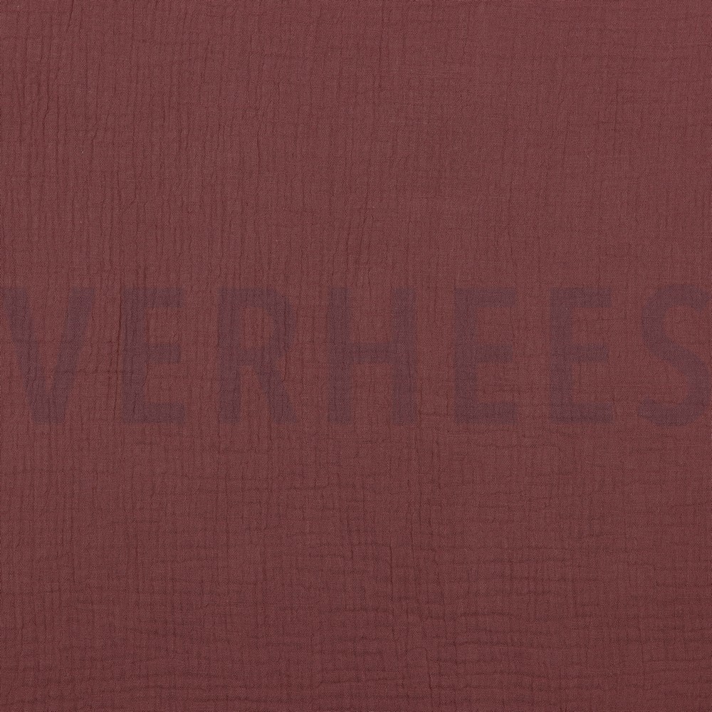 DOUBLE GAZE DE COTON GOTS MAUVE