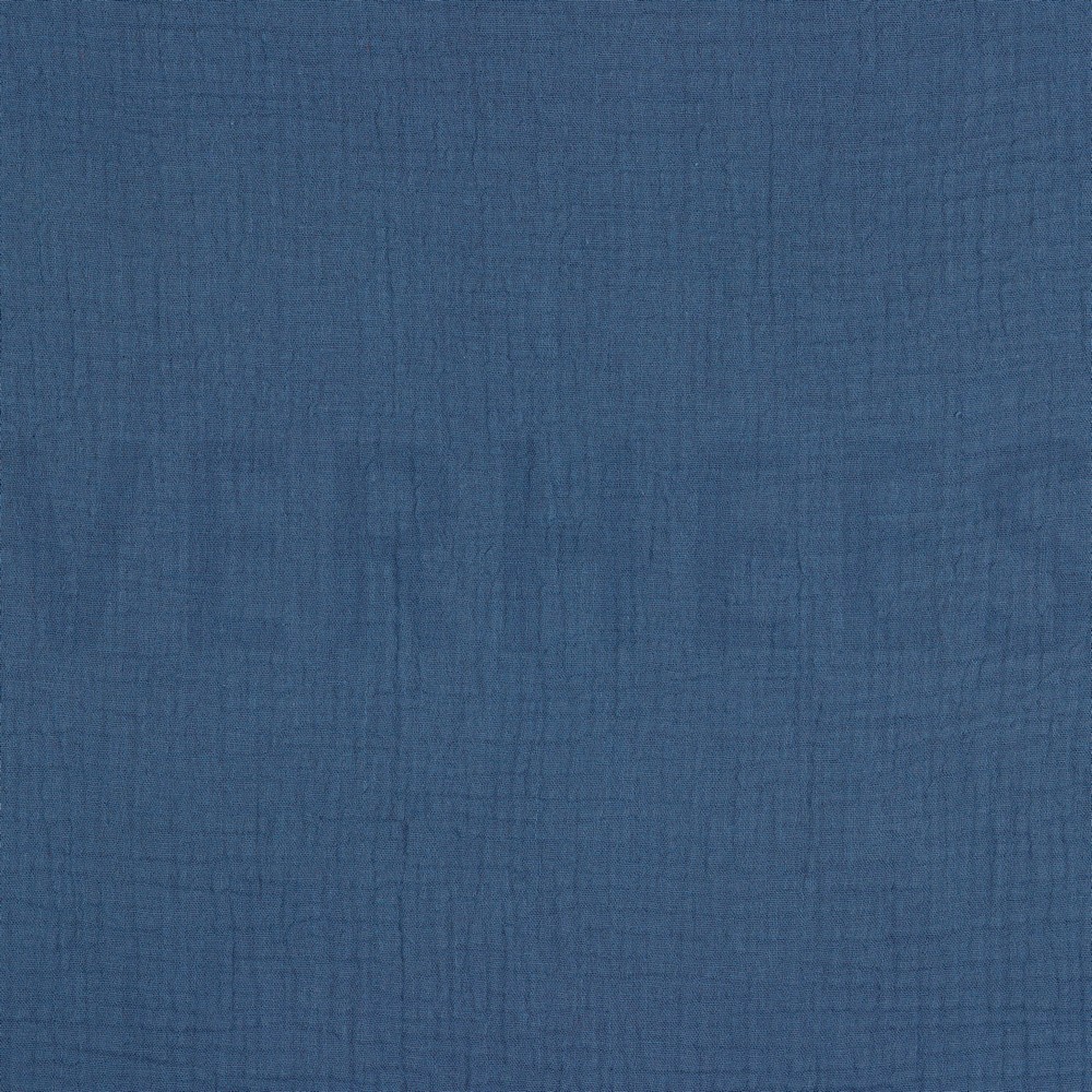 MUSSELIN GOTS JEANSBLAU