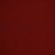DOUBLE GAUZE GOTS BORDEAUXROOD (thumbnail)