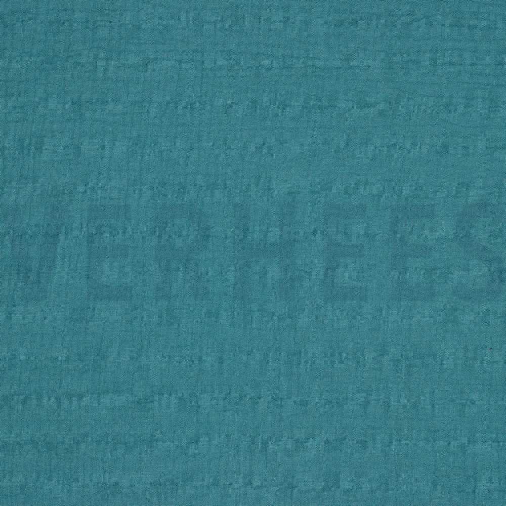 DOUBLE GAUZE GOTS SCHADUWBLAUW