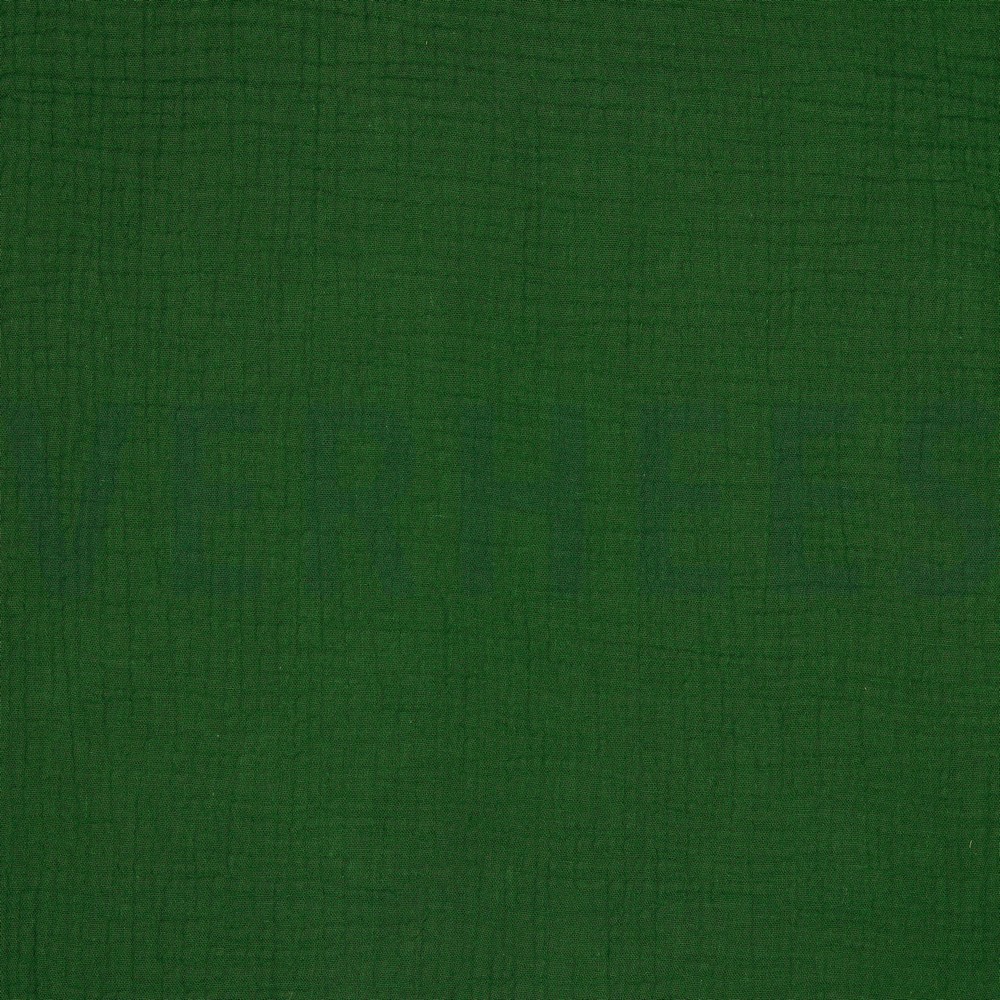 DOUBLE GAUZE GOTS DONKERGROEN