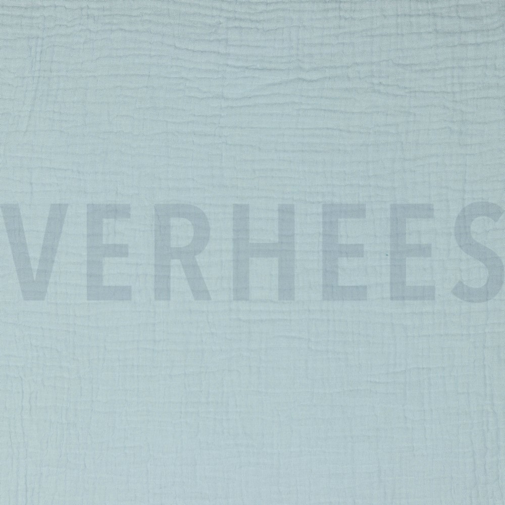 DOUBLE GAUZE GOTS BABYBLAUW