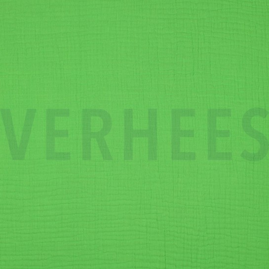 DOUBLE GAUZE GOTS GROEN NEON #7