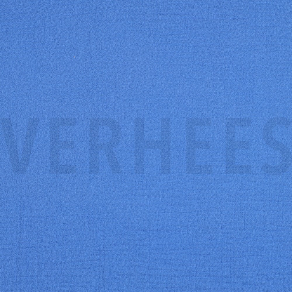 DOUBLE GAUZE GOTS KONINGSBLAUW