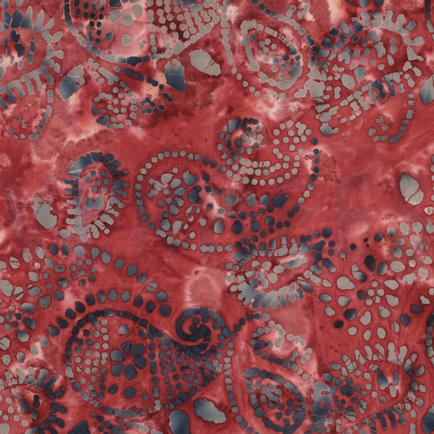 HANDCRAFTED BATIK COTTON DARK RED (hover)