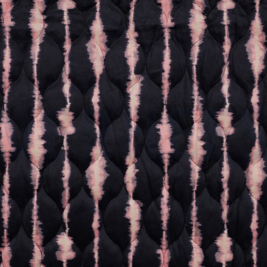 MATELASSÉ VELVET DIGITAL RAYURES BLEU MARINE #7