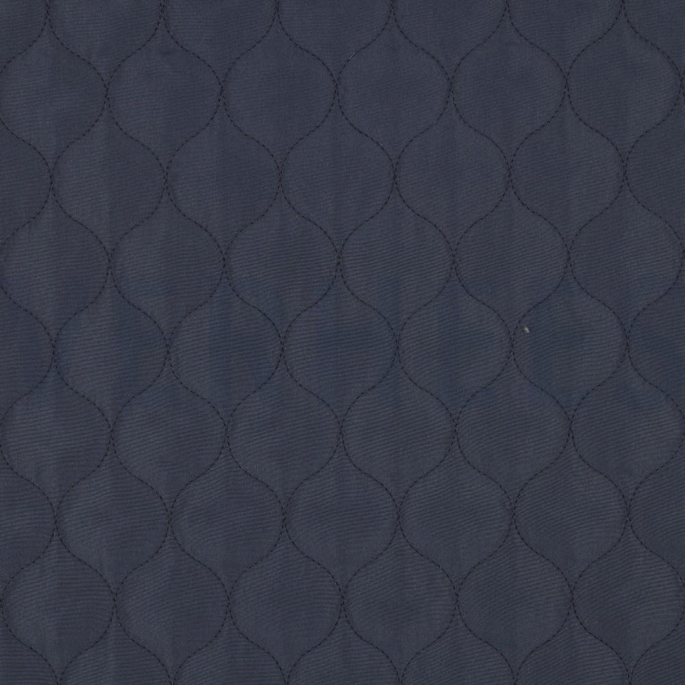 GEWATTEERD DOUBLE SIDE MARINEBLAUW