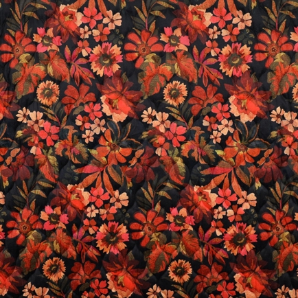 STEPPSTOFF VELVET DIGITAL BLUMEN FLAMMENORANGE (hover)