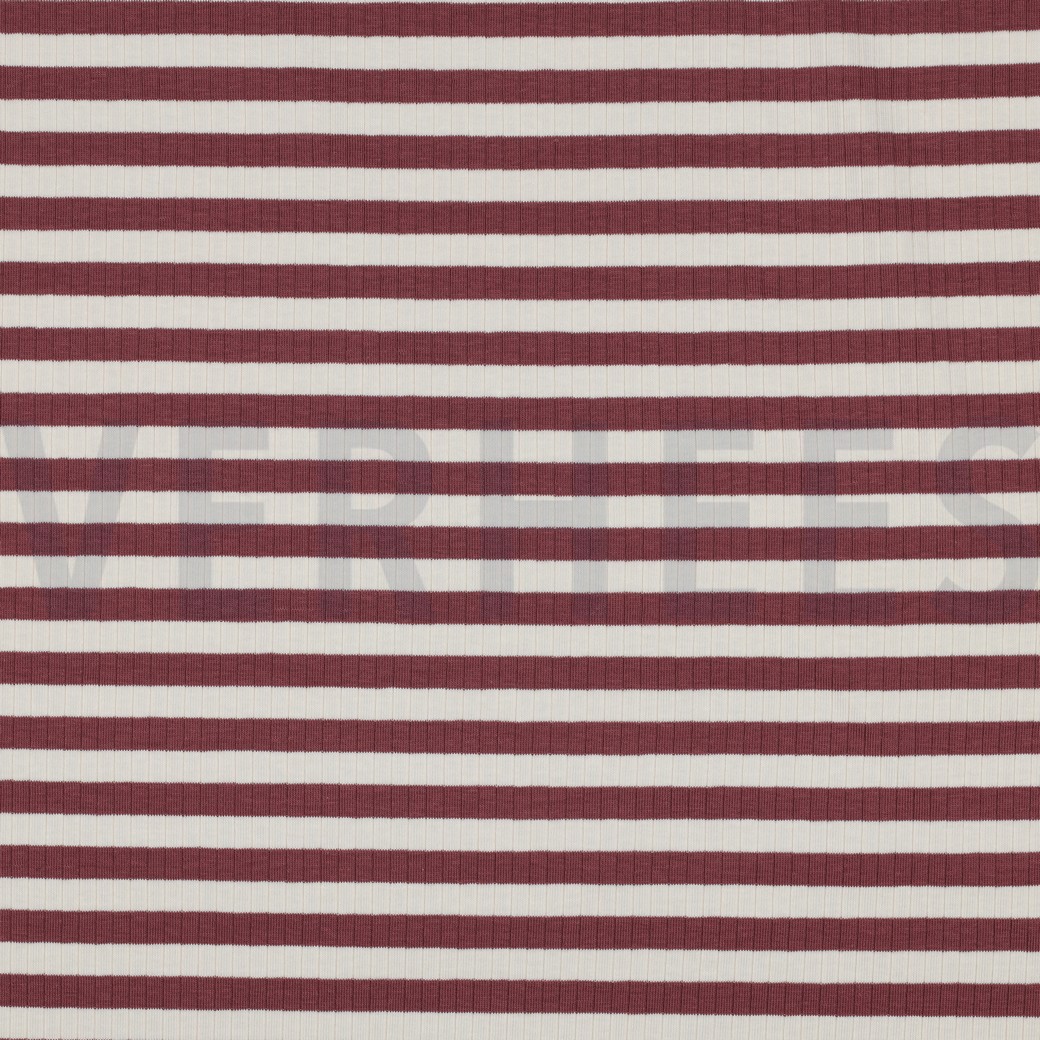 RIB YARN DYED STRIPES DARK BLUSH