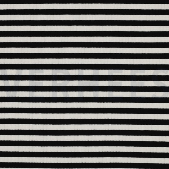 RIB YARN DYED STRIPES BLACK #7