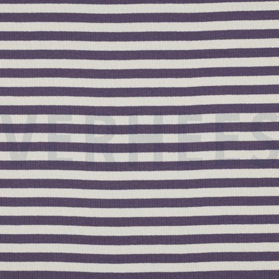 RIB YARN DYED STRIPES GRAPE #7