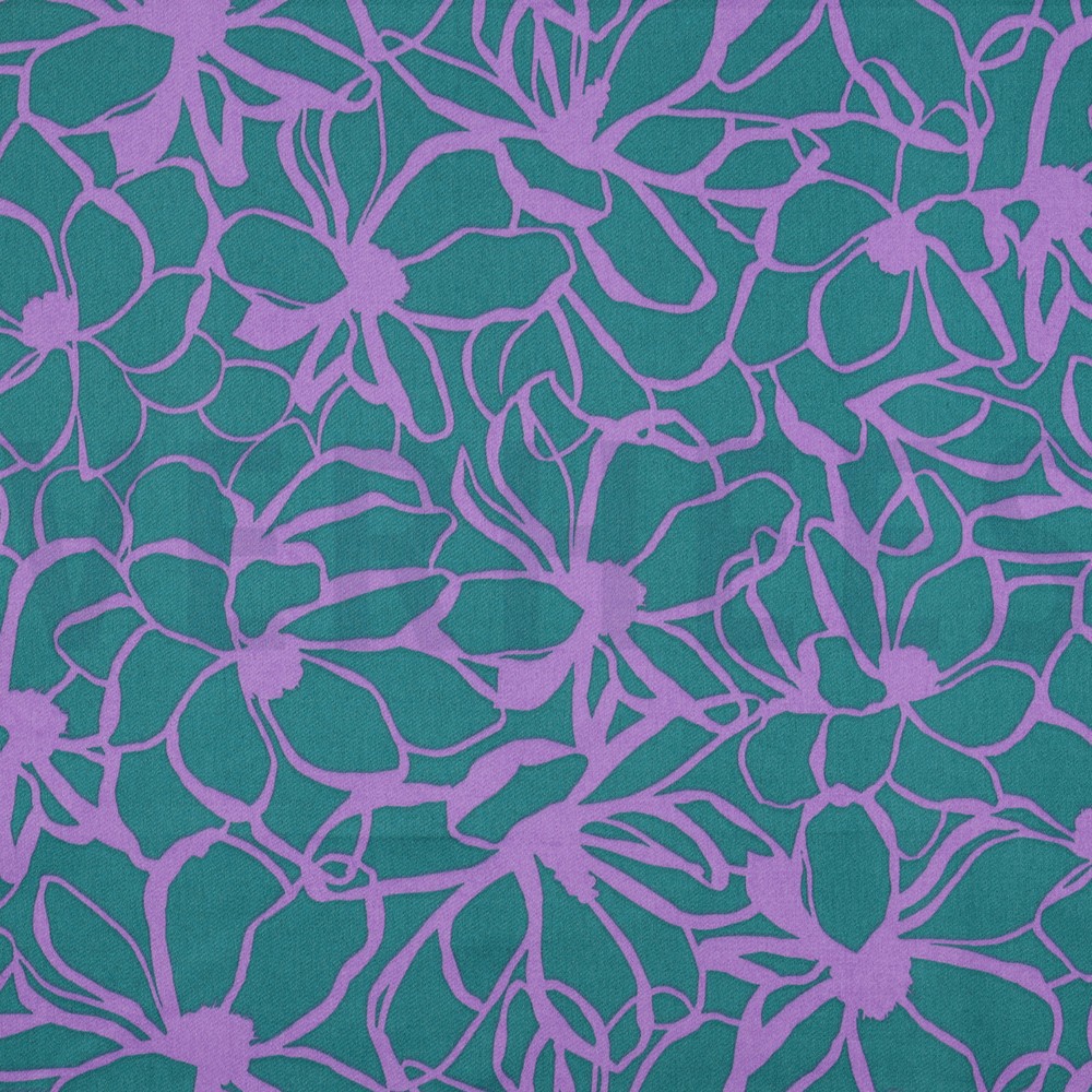 BAUMWOLLE SATIN MAGNOLIA NERIDA HANSEN PETROL