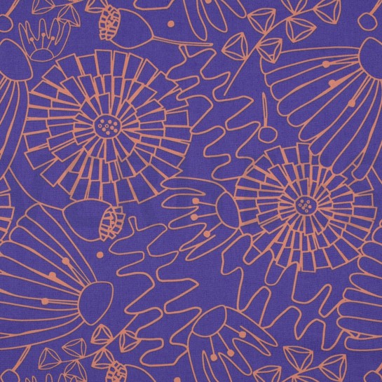 BAUMWOLLE POPELINE EDEN NERIDA HANSEN LILA/VIOLETT #7