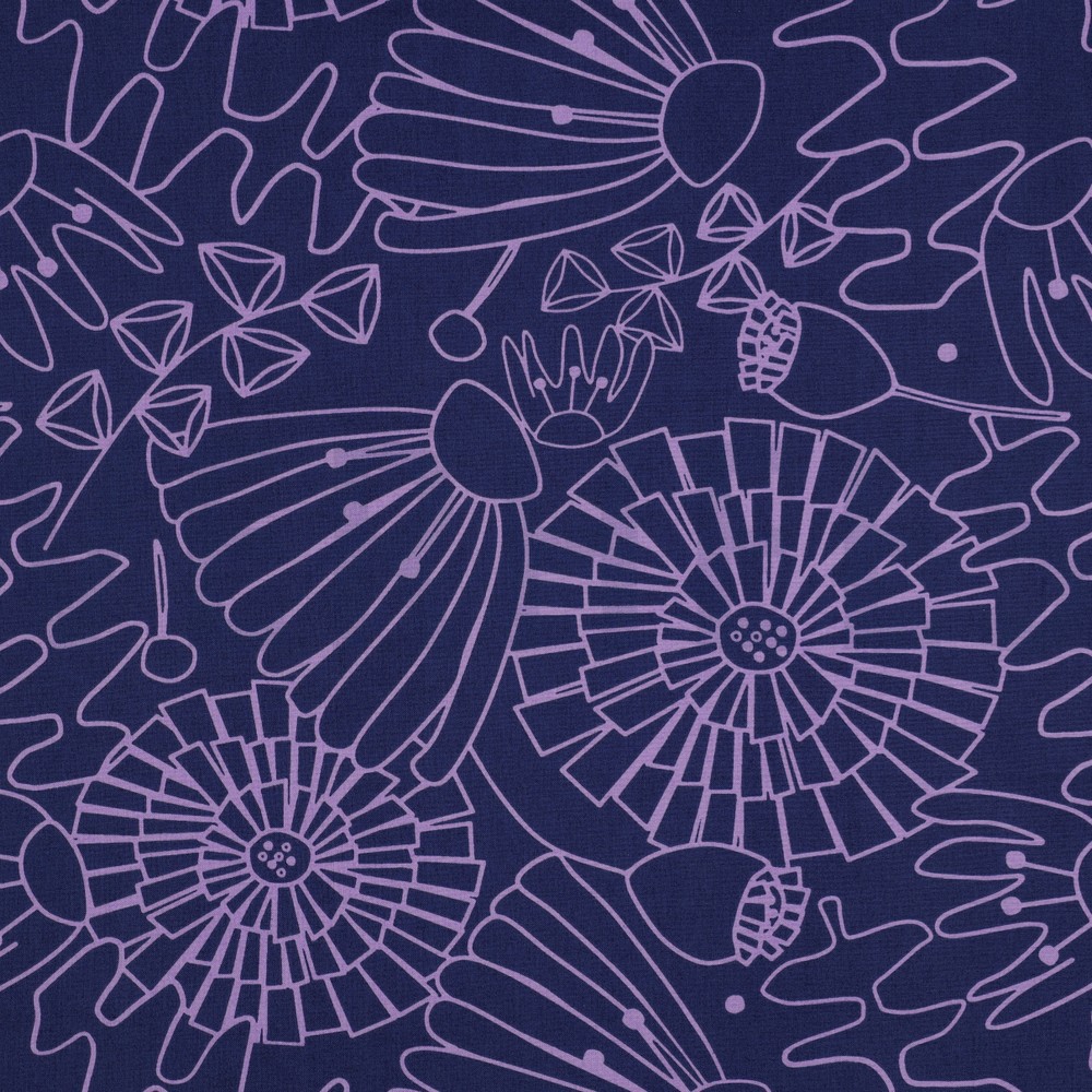 BAUMWOLLE POPELINE EDEN NERIDA HANSEN MARINEBLAU