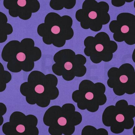 FEIN GEWEBTE BAUMWOLLPOPELINE GROSSE BLUME NERIDA HANSEN LILA/VIOLETT (hover)