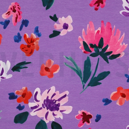 FRENCH TERRY DIGITAL COLETTE NERIDA HANSEN LAVENDER (hover)