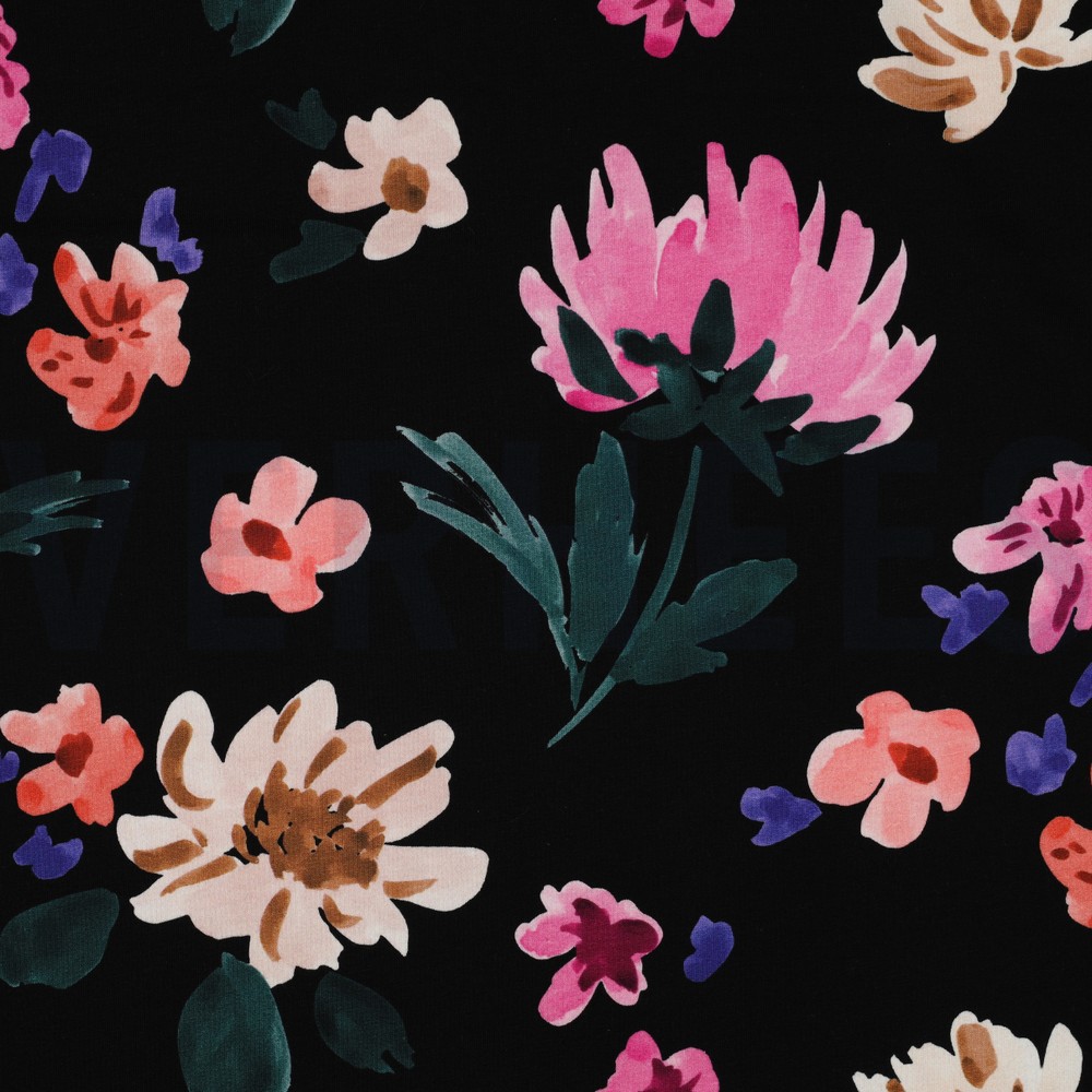 FRENCH TERRY DIGITAL COLETTE NERIDA HANSEN SCHWARZ