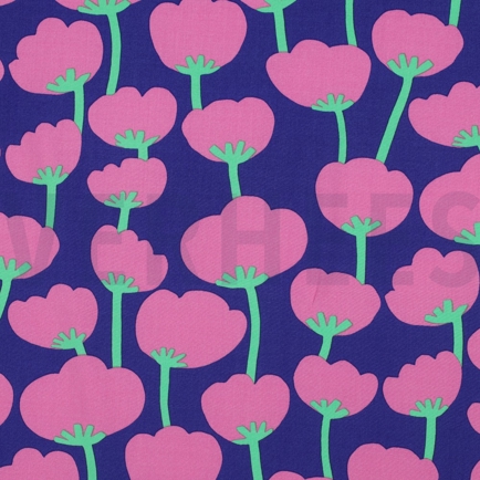 LENZING™ ECOVERO™ MOHNBLUMEN NERIDA HANSEN KÖNIGSBLAU (hover)